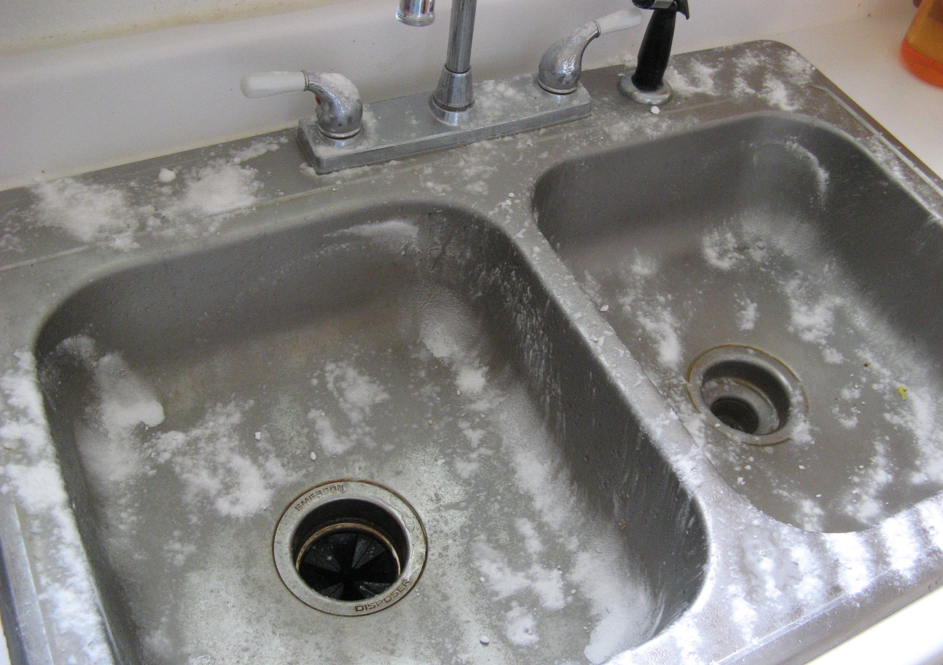 sink stains stainless steel remove