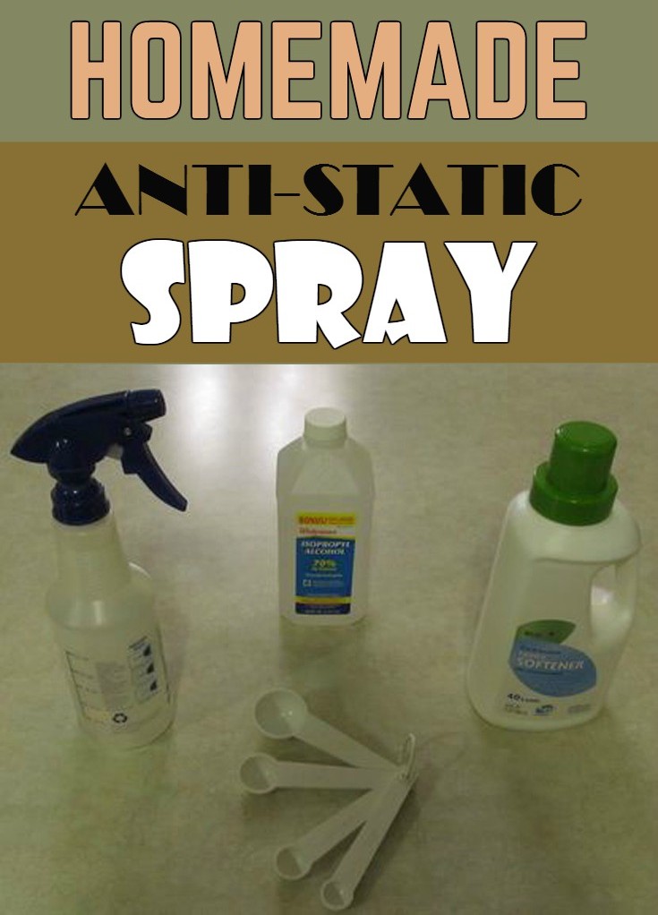 Homemade antistatic spray