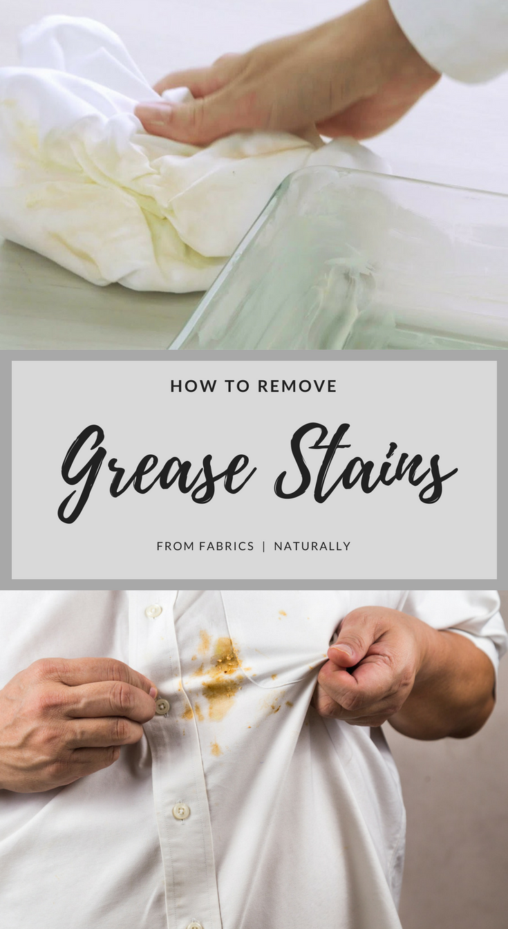 how to remove grease from polyester clothing