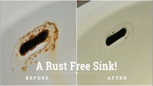 The Perfect Combo To Remove Rust Stains From Ceramic Sink