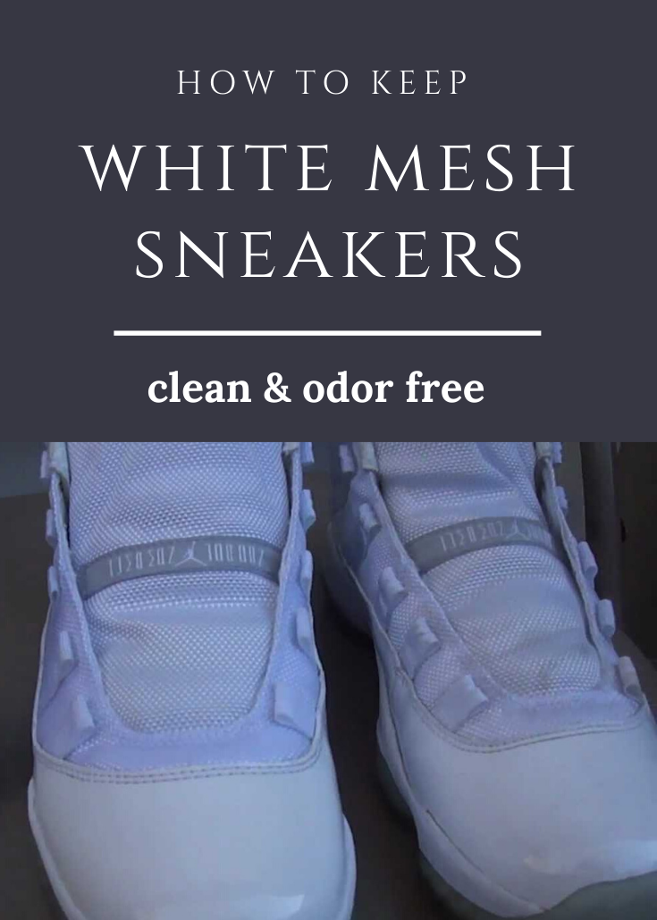 how to get stains out of white mesh shoes