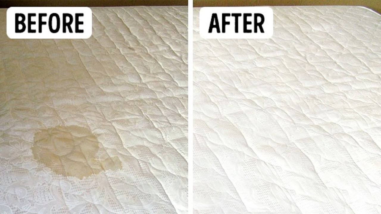 removing water stains from bed mattress
